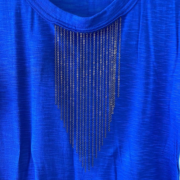 New York & Company Blue Top - Picture 3 of 12